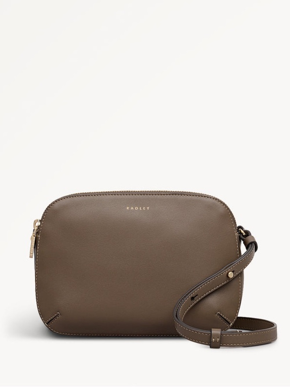 Radley London Taupe Leather Crossbody Bag